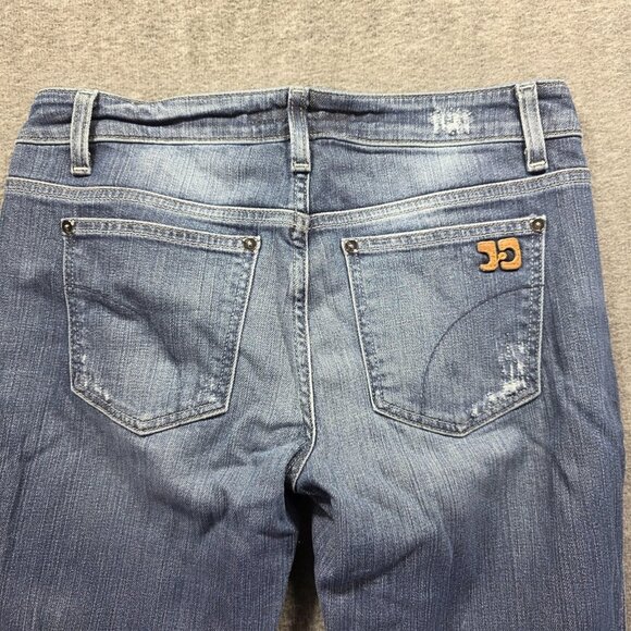 Joe's Jeans Chelsea Skinny Jeans Womens 28 Blue Distressed Faded Denim Stretch - Picture 3 of 10